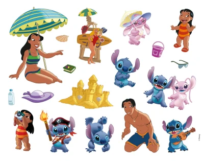 Jiri Models Lepím si znovu Lilo Stitch zábava se samolepkami