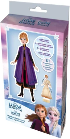 Jiri Models Magnetické oblékání + omalovánky Frozen (Ledové Království) Anna