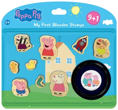Jiri Models Moje 1.razítka Peppa Pig set 9ks s poduškou Jiri Models Moje 1.razítka Peppa Pig set 9ks s poduškou