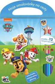 Jiri Models Moje omalovánky na cesty Paw Patrol s pastelkami a samolepkami