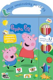 Jiri Models Moje omalovánky na cesty Peppa Pig s pastelkami a samolepkami Jiri Models Moje omalovánky na cesty Peppa Pig s pastelkami a samolepkami