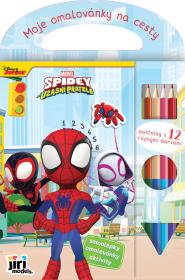 Jiri Models Moje omalovánky na cesty Spidey s pastelkami a samolepkami Jiri Models Moje omalovánky na cesty Spidey s pastelkami a samolepkami