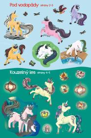 Jiri Models Moje první samolepkování 180+ Třpytiví jednorožci