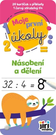 Jiri Models Moje první úkoly Násobení a dělení set 20 kartiček s fixem