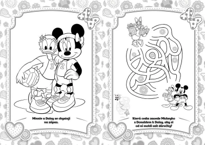 Jiri Models Omalovánky A4 se samolepkami Disney Minnie Mouse