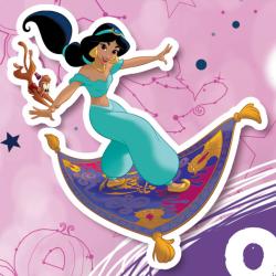 Jiri Models Omalovánky A4 se samolepkami Disney Princezny