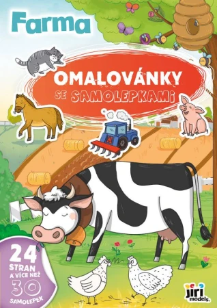 Jiri Models Omalovánky A4 se samolepkami Farma Jiri Models Omalovánky A4 se samolepkami Farma