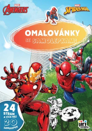 Jiri Models Omalovánky A4 se samolepkami Marvel hrdinové Jiri Models Omalovánky A4 se samolepkami Marvel hrdinové