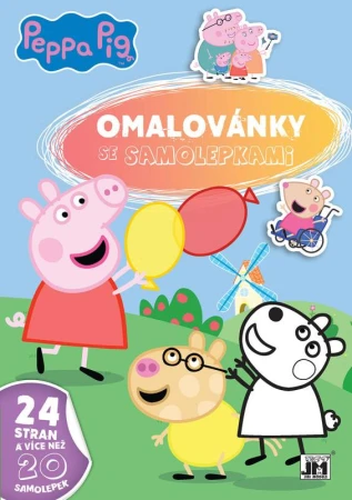 JIRI MODELS Omalovánky A4 se samolepkami prasátko Peppa Pig JIRI MODELS Omalovánky A4 se samolepkami prasátko Peppa Pig