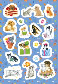 Jiri Models Omalovánky A4 se samolepkami Štěňátka a koťátka