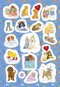 Jiri Models Omalovánky A4 se samolepkami Štěňátka a koťátka