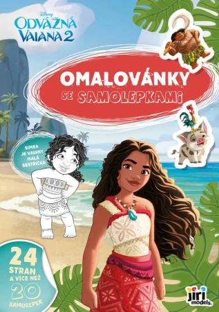 Jiri Models Omalovánky A4 se samolepkami Vaiana 2 Jiri Models Omalovánky A4 se samolepkami Vaiana 2