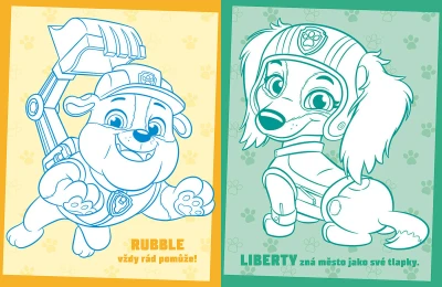 Jiri Models Omalovánky s voskovkami Tlapková patrola (Paw Patrol)