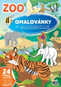 Jiri Models Omalovánky se samolepkami A4+ ZOO Zvířátka II.