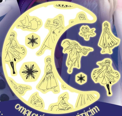 Jiri Models Omaľovánky so svietiacim tetovaním Ľadové kráľovstvo (Frozen)