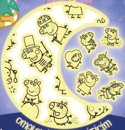 Jiri Models Omalovánky se svítícím tetováním Peppa Pig