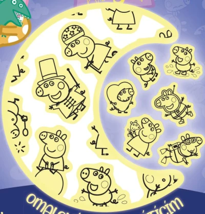 Jiri Models Omalovánky se svítícím tetováním Peppa Pig