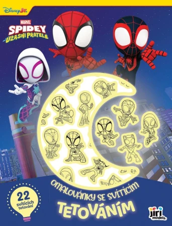 Jiri Models Omalovánky se svítícím tetováním Spidey Jiri Models Omalovánky se svítícím tetováním Spidey