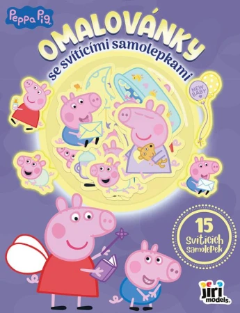 Jiri Models Omalovánky se svítícími samolepkami Peppa Pig Jiri Models Omalovánky se svítícími samolepkami Peppa Pig