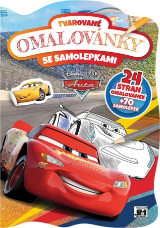 Jiri Models Omalovánky tvarované + samolepky Auta (Cars)