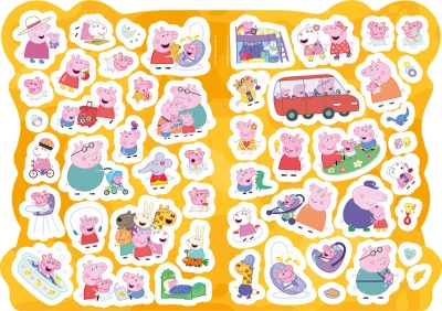Jiri Models Omalovánky tvarované + samolepky Peppa Pig