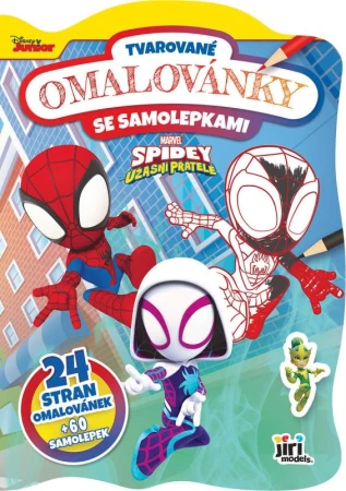 Jiri Models Omalovánky tvarované + samolepky Spidey Jiri Models Omalovánky tvarované + samolepky Spidey