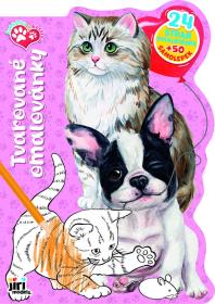 Jiri Models Omalovánky tvarované Štěňátka a koťátka