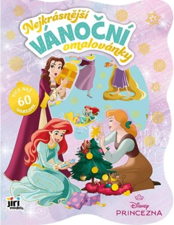 Jiri Models Omalovánky vánoční se samolepkami Disney Princezny Jiri Models Omalovánky vánoční se samolepkami Disney Princezny