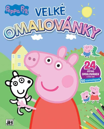 Jiri Models Omalovánky velké se samolepkami Peppa Pig Jiri Models Omalovánky velké se samolepkami Peppa Pig