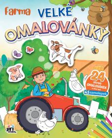 Jiri Models Omalovánky velké se samolepkami Zvířátka farma