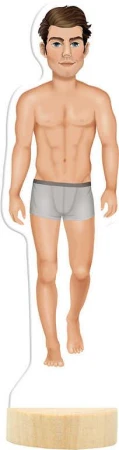 Jiri Models Panenky magnetické oblékací Kluk se stojánkem