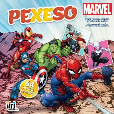 JIRI MODELS Pexeso v sešitu Marvel s krabičkou a omalovánkou JIRI MODELS Pexeso v sešitu Marvel s krabičkou a omalovánkou