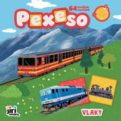 Jiri Models Pexeso v sešitu Vlaky s krabičkou a omalovánkou Jiri Models Pexeso v sešitu Vlaky s krabičkou a omalovánkou