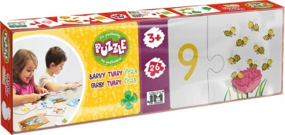 Jiri Models Puzzle naučné Barvy a tvary pro předškoláky 26 dílků Jiri Models Puzzle naučné Barvy a tvary pro předškoláky 26 dílků