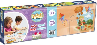 Jiri Models Puzzle naučné Roční období pro předškoláky 26 dílků