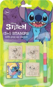 Jiri Models Razítka 3+1 set s pop-up voskovkou Lilo and Stitch