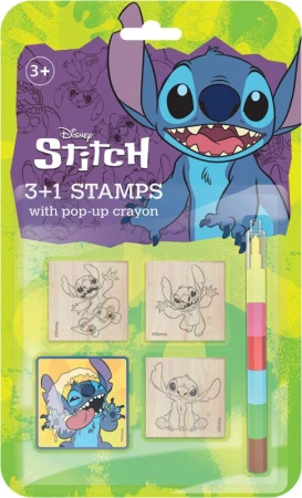 Jiri Models Razítka 3+1 set s pop-up voskovkou Lilo and Stitch Jiri Models Razítka 3+1 set s pop-up voskovkou Lilo and Stitch