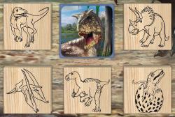 Jiri Models Razítka 5+1 s pop-up voskovou Dinosauři