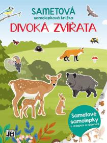 Jiri Models Sametová samolepková knížka Divoká zvířata Jiri Models Sametová samolepková knížka Divoká zvířata