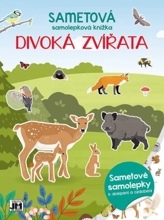 Jiri Models Sametová samolepková knížka Divoká zvířata Jiri Models Sametová samolepková knížka Divoká zvířata