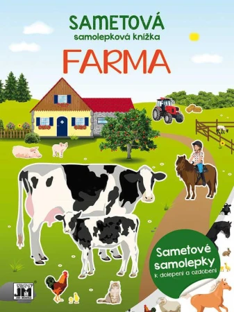 Jiri Models Sametová samolepková knížka Farma Jiri Models Sametová samolepková knížka Farma