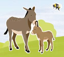 Jiri Models Sametová samolepková knížka Mláďata