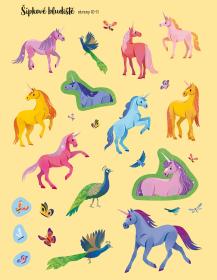 Jiri Models Samolepková knížka Jednorožci 200 samolepek