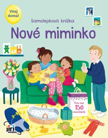 Jiri Models Samolepková knížka Nové miminko 150 samolepek Jiri Models Samolepková knížka Nové miminko 150 samolepek