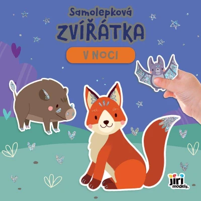 Jiri Models Samolepková knížka zvířátka V noci Jiri Models Samolepková knížka zvířátka V noci