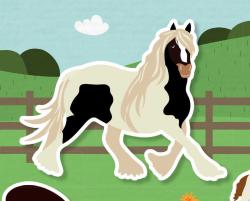 Jiri Models Samolepková příroda koně 380+ samolepek