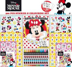 Jiri Models Samolepkový set s omalovánkami a voskovkami 500ks Minnie