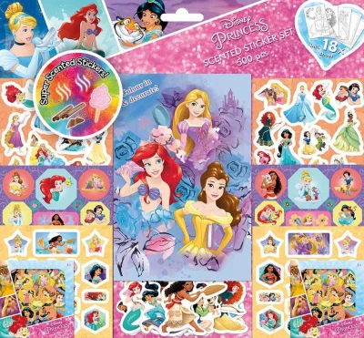 Jiri Models Nálepky plastické s vôňou laserové Disney Princezné Jiri Models Nálepky plastické s vôňou laserové Disney Princezné