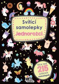 Jiri Models Samolepky svítící Jednorožci 215ks svítí ve tmě