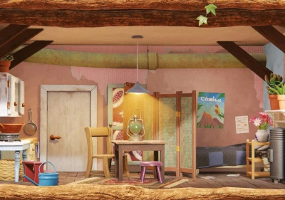 Jiri Models Stříhej, maluj, nalepuj! kreativní sešit Dům myšek Sam Julie